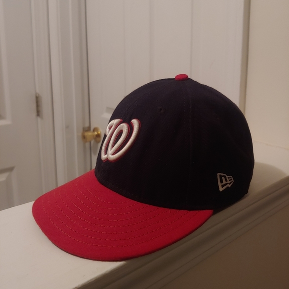 Washington Nationals New Era Navy/Red Alternate Authentic Collection 59fifty Hat - Picture 4 of 6